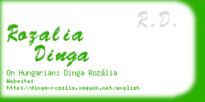 rozalia dinga business card